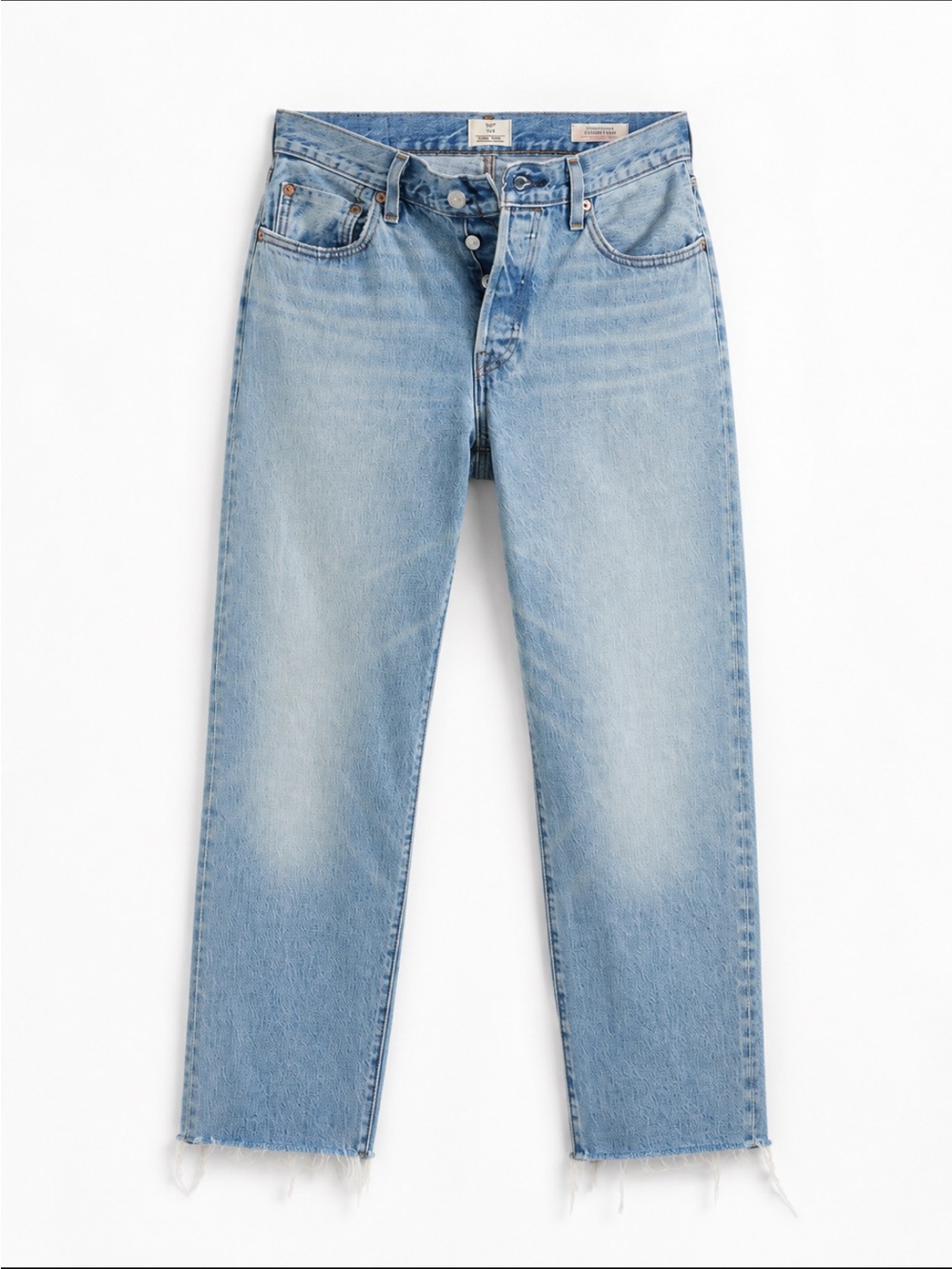 LEVI’S 501 distressed button fly jeans!
